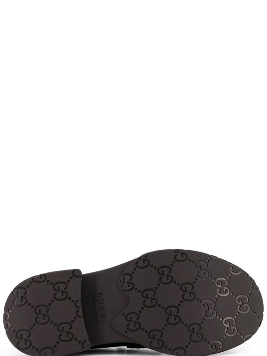 GUCCI Men\'s Black Leather Loafer W/ Tonal Logo Size 10 (US) NEW 851396 AADEO main image 12